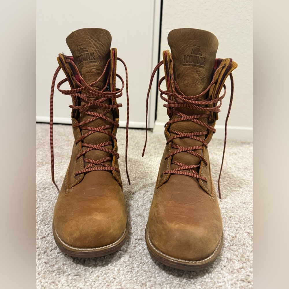Kodiak Cloverdale Plaid Waterproof Boot Size 7.5